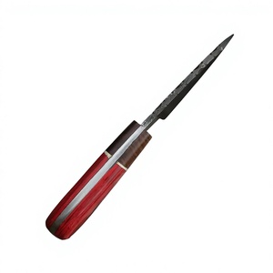 Couteaux de chasse en acier Damas, lame fixe à pointe tombante, manche en bois, pour le camping et la chasse en extérieur - Product Image 4