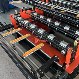 ماكينة صنع بلاط ألواح الجدار المموج المموج بطبقة مزدوجة - Product Image 4