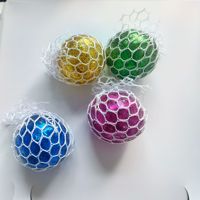 Jouet anti-stress en TPR/caoutchouc pas cher - Boule de raisin de 6 cm pour soulager le stress pour les enfants de 5 à 7 ans