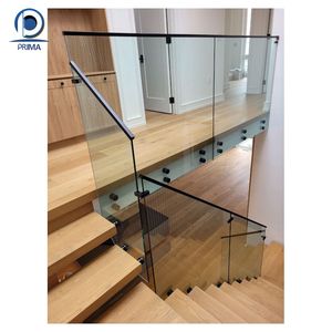 Escalera de cristal con marco blanco de estilo nórdico Prima, escalera que ahorra espacio para casa pequeña, escalera de cristal exquisita para pasillo - Product Image 5
