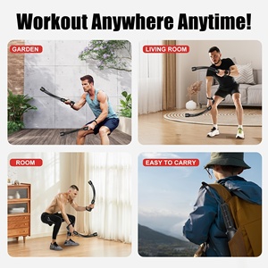 Barra de Entrenamiento de Fuerza Ergonómica, Barra de Agarre para Fitness, Fortalecedor de Bíceps y Tríceps, Expansor de Fuerza de Brazos con Resorte, Entrenador Muscular de Brazos - Product Image 5