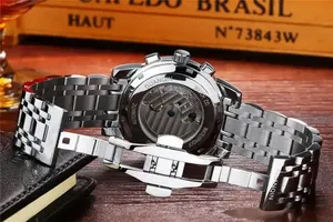 GUANQIN GJ16031 Montre Homme en Acier Inoxydable Étanche Creuse Automatique Mécanique Machine de Luxe Horloge Étanche - Product Image 2