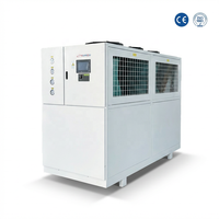 Refroidisseur d'eau industriel Honeywell R32/R454C/R404A/R134A, système 20 tonnes 25 CV, compresseur automatique, pompe en acier inoxydable 316
