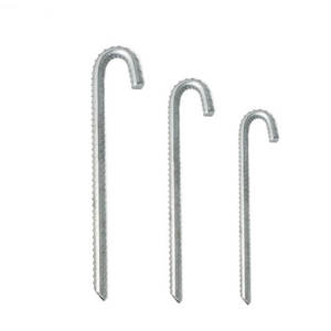 <span class=keywords><strong>Piquet</strong></span> <span class=keywords><strong>d</strong></span>'<span class=keywords><strong>ancrage</strong></span> à crochet en J en acier galvanisé pour chenils pour chiens, mesuré en pouces. - Product Image 1