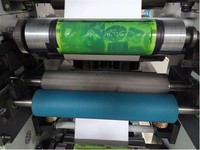 Machine d'impression flexographique automatique à 4 couleurs SR-350-4 Servo Petal pour sacs en papier et en plastique, neuve