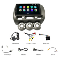 Pour Honda Jazz Fit 2001-2007, système de navigation GPS avec écran tactile, Android Auto, CarPlay, lecteur multimédia, caméra de recul
