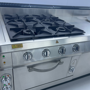 Cuisinière à <span class=keywords><strong>gaz</strong></span> 4 brûleurs avec four, équipement de cuisine professionnel, cuisinière à <span class=keywords><strong>gaz</strong></span> en acier inoxydable autoportante avec four - Product Image 2