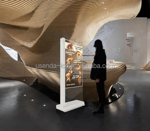 شاشة عرض نافذة زجاجية ملونة كاملة مرنة داخلية عالية الشفافية لمتاجر التجزئة SDK سعر الفيديو - Product Image 4