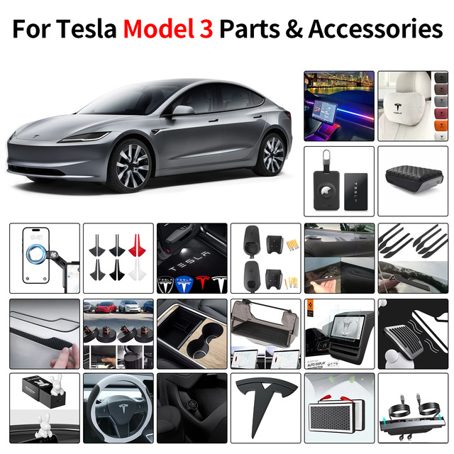 For Tesla Model 3 Corner Triangle Carbon Fiber Photon Wheel 18 Caps