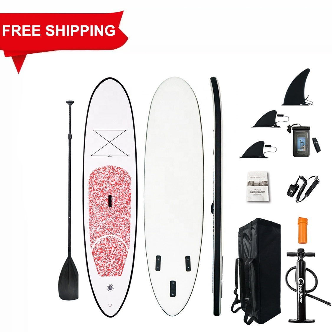 En gros paddle planche de surf gonflable de planche de surf avec ailerons amovibles