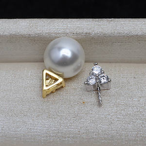 Accessoire de pendentif DIY en argent S925, triangle, tête suspendue, aiguille droite, porte-perle vide 9-14, boîte à bijoux 4148 - Product Image 3