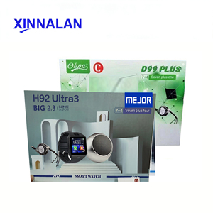 Reloj Inteligente H92 Ultra3, <span class=keywords><strong>7</strong></span> en 1, con Altavoz Portátil, Mini Auriculares Inalámbricos, Set de Regalo - Product Image 2