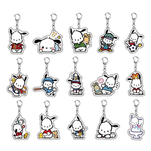 NASNAK Venta al por mayor transfronteriza Nuevo llavero de acrílico blanco con diseño de perro, impresión UV, tendencia de moda, diseño de dibujos animados y anime - Product Image 2