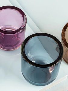 Grand <span class=keywords><strong>Bougeoir</strong></span> en Verre avec Couvercle en <span class=keywords><strong>Bois</strong></span> de Bambou Décor Votif Durable Résistant à la Chaleur Écologique pour la Décoration de la Maison de la Saint-Valentin - Product Image 5