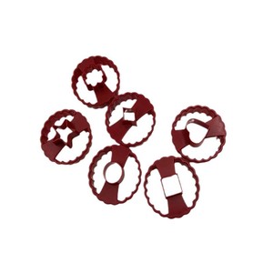 クリエイティブPP6個入りハート型クッキー型ホームユース子供用手作りベーキングツールハロウィンデザート成形型 - Product Image 5