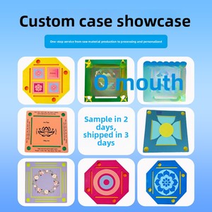 Floating Foldable Eva American-style 33-Inch Hexagonal Mahjong Mat &amp; <strong>Table</strong> - Product Image 2