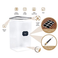 Boîte de rangement carrée hermétique pour cuisine et réfrigérateur, en plastique PP transparent de qualité alimentaire, pour le commerce transfrontalier