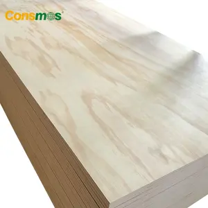 Madera contrachapada de pino comercial para muebles, directa de fábrica, 18mm, 12mm, 10mm, FSC