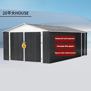 Le hangar <span class=keywords><strong>de</strong></span> <span class=keywords><strong>jardin</strong></span> <span class=keywords><strong>en</strong></span> acier peut servir <span class=keywords><strong>de</strong></span> garage pour ranger les outils, offrant une protection contre le vent et la pluie. - Product Image 3