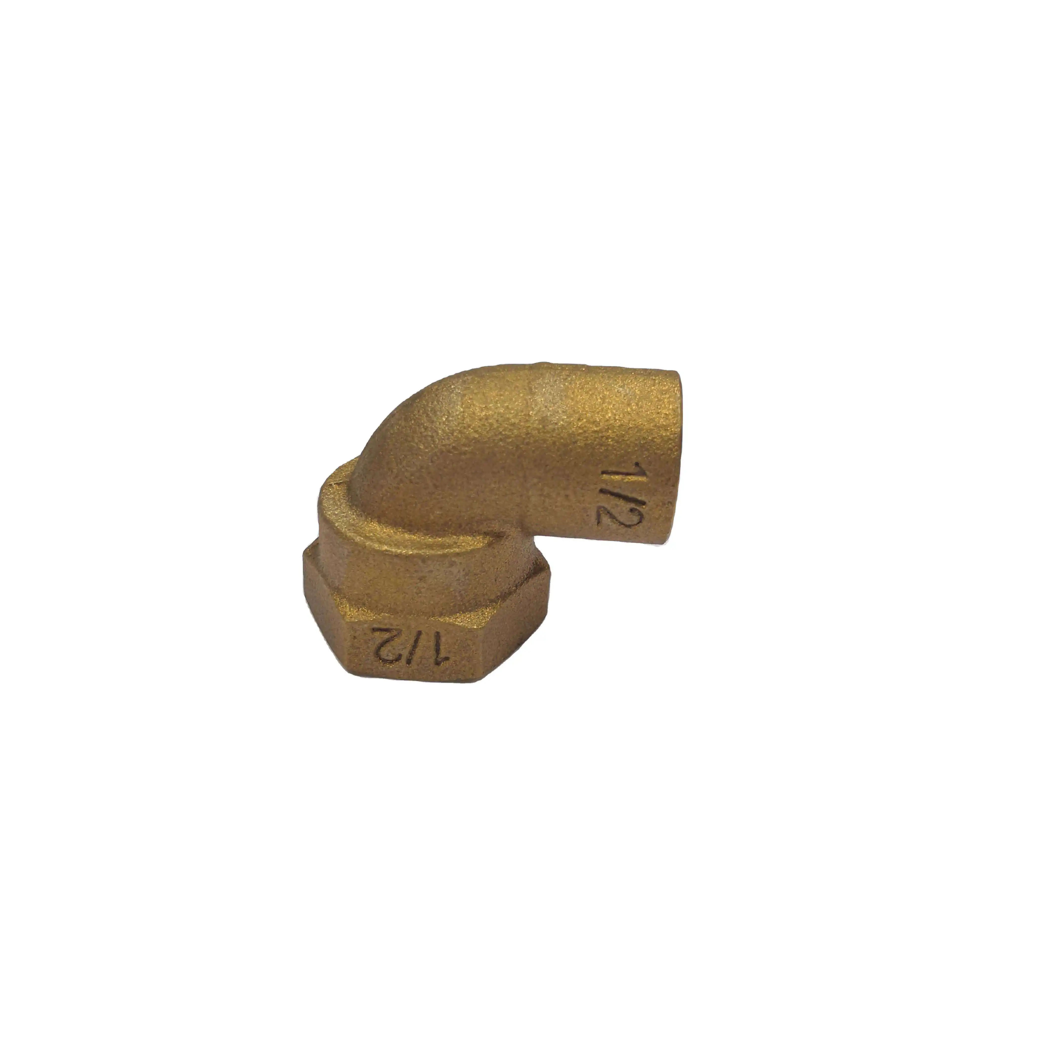 TUBOMART OEM forgiato 1/2 ''idraulico in ottone raccordi in bronzo maschio a gomito per tubo di rame