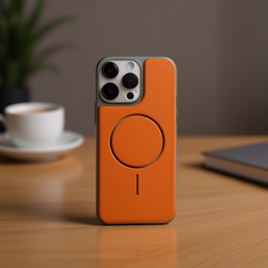 Custodia di Lusso Premium in Vera Pelle con Design Magnetico e Anello di Supporto per 15 Pro - Product Image 3