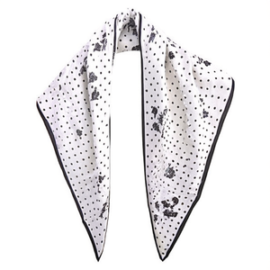 Pañuelo triangular multifuncional Ziyou de 135x60 cm con lunares para mujer, para todas las estaciones, poliéster y algodón - Product Image 2