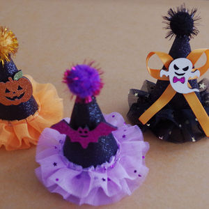 Pet Halloween Dog zucca pipistrello fantasma cappelli eco-friendly tessuto Non tessuto modello solido - Product Image 2