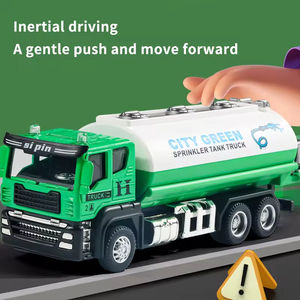 รถขนดินจำลอง15cm สีเขียวรถซิตี้รถบรรทุกขยะรถขนดินรถบรรทุกของเล่น - Product Image 6