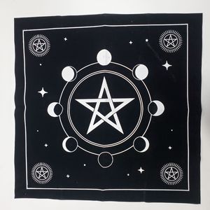 Nouvelle <span class=keywords><strong>grande</strong></span> <span class=keywords><strong>taille</strong></span> 49*49cm nappe en velours brodé motif rayé pour Tarot autel magique cérémonie tissé Technique - Product Image 3