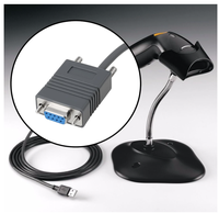 Kabel Serial Pemindai Barcode 9-pin ke RJ45 Kompatibel dengan LS2208 DS6878 9808 6707 2M Pengisian Cepat dan Transfer Data