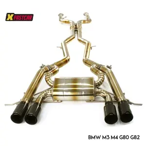 Tubo de Escape para Automóviles <span class=keywords><strong>BMW</strong></span> M3 M4 G80 G82 2021 3.0L, Tubería de Aleación de Titanio de 3'' a 3.5'' - Product Image 2