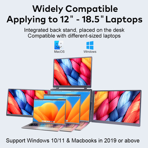 1 Câble pour 3 Écrans, Extension d'Écran d'Ordinateur Portable avec Écran Full HD de 16 Pouces, Compatible avec Windows et Mac - Product Image 5