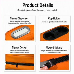 Organizador de Armazenamento para Apoio de Braço de Carro, Almofada Elevatória para Console Central, Apoio de Cotovelo para Vão do Assento Automotivo, Suporte para Garrafa de Água - Product Image 5