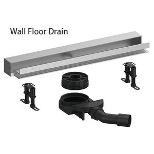 Bonde de <span class=keywords><strong>douche</strong></span> rectangulaire murale en acier inoxydable moderne à haut débit pour salle de bain avec <span class=keywords><strong>siphon</strong></span> - Product Image 1