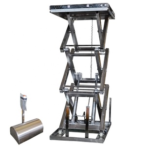 Gute Qualität Hydraulischer elektrischer Scheren hub tisch Kunden spezifisches Material Fracht <span class=keywords><strong>lift</strong></span> - Product Image 1