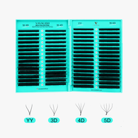 Lash Book Extensions de cils en grappes volumineuses et moelleuses, faites à la main, avec logo personnalisé et marque privée, pour la vente en gros