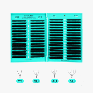 Lash Book Extensions de cils en grappes volumineuses et moelleuses, faites à la main, avec logo personnalisé et marque privée, pour la vente en gros - Product Image 3