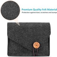 Organisateur de câbles en feutre de laine mérinos, sac à câbles en feutre, pochette de rangement en feutre