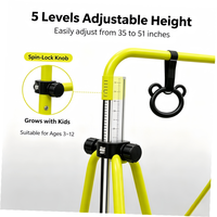 Barre de gymnastique horizontale pliable pour enfants SENTI, facile à assembler, portable, en acier inoxydable, pour l'intérieur, 1,35 cm