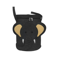 Boîte de rangement en feutre de polyester style INS, motif animal de dessin animé, pliable, pour vêtements et jouets, indispensable pour l'organisation de la maison