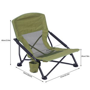 Chaise pliante moderne en alliage d'aluminium, légère et portable, pour camping en plein air, barbecue, pêche, loisirs en voiture et plage - Product Image 1