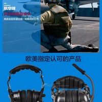 Casques audio supra-auriculaires portables FTM-162 pour personnel au sol d'hôtels et d'aviation, noirs, garantie 6 mois, son clair et puissant, en plastique, cordon de 1,5 m