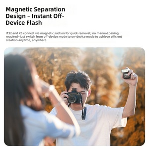 Déclencheur <span class=keywords><strong>Flash</strong></span> Sans Fil TTL Godox X5 à Base Magnétique Hotshoe 2.4GHz HSS en ABS Compatible Piles AAA <span class=keywords><strong>Flash</strong></span> IT32 C/N/S/F - Product Image 2
