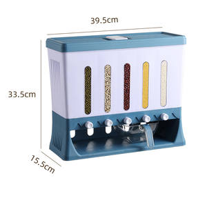 One Stop Shopping Food Storage <b>Box</b> 2022 Top Plastic <b>Cereal</b> Dispenser Storage <b>Box</b> Kitchen Food Grain Rice Container - Product Image 3