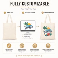 Sac fourre-tout en toile personnalisé avec logo, écologique et réutilisable, idéal pour les trajets quotidiens, 6oz 8oz 10oz 12oz 14oz 16oz
