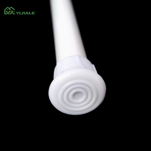 Yijiale Thanh treo rèm nhà tắm bằng kim loại 40-70cm Thanh treo rèm góc nhà tắm có thể thu gọn Thanh treo rèm không đục lỗ - Product Image 5