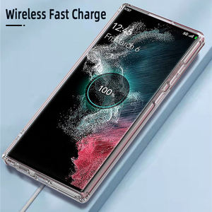Housse de téléphone magnétique pour <span class=keywords><strong>Samsung</strong></span> Series TPU + PC Transparent Wireless Charge Phone Case pour <span class=keywords><strong>Samsung</strong></span> S23 24 - Product Image 2