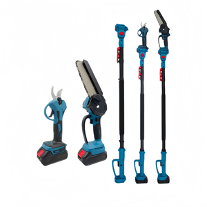 Gunting listrik tongkat ekstensi kelas industri, 1.15m/2m gunting listrik pemangkas ketinggian tinggi dan gunting cabang tinggi untuk penggunaan gergaji rantai - Product Image 1