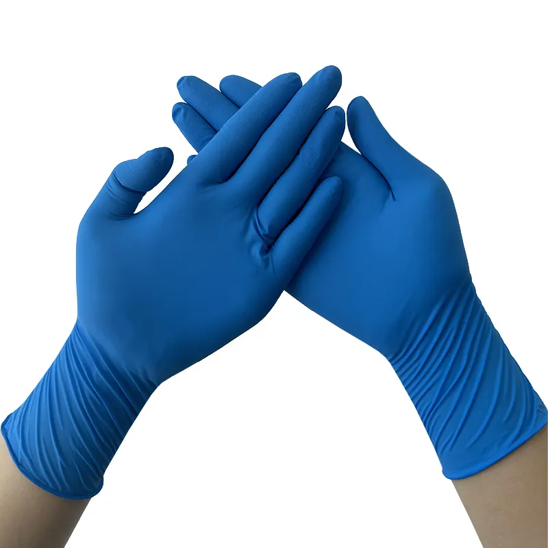 GMC Stock Dark Blue High-quality 3.5mil Personal protection Disposable Nitrile Gloves Powder gloves Latex Free