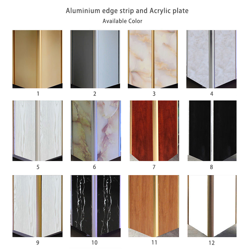 Aluminium edge strip
